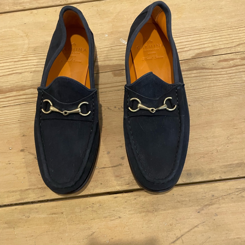 Nwot Carmina Loafer Uk Size 5 (Us 7.5) Horse Bit Loafer